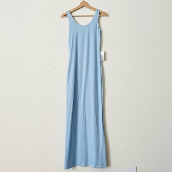 NWT Bumpsuit SMALL The Elle sleeveless maxi dress in Powder Blue - Picture 4 of 5